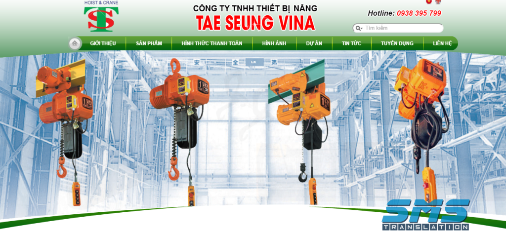 Dịch tiếng Hàn ngành cơ khí cho Tae Seung Vina