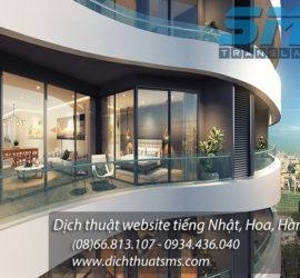 Dịch Thuật SMS dịch website tiếng Nhật Hoa Hàn cho dự án căn hộ cao cấp City Garden - Promenade