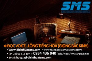 Chúng tôi cung cấp dịch vụ đọc voice tiếng Trung, thu âm giọng đọc tiếng Trung cho clip quảng cáo, đọc lời bình tiếng Hoa cho phim giới thiệu doanh nghiệp với voice talent người Trung Quốc bản địa, phát âm chuẩn tiếng Hoa (Quan Thoại) theo giọng Bắc Kinh.