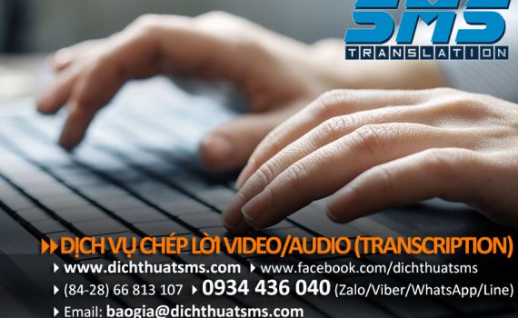 Dịch vụ chép lời (video/audio transcription) thành văn bản, transcript dạng file word. Liên hệ 0934436040 (Zalo/Viber) để được tư vấn và báo giá nhanh chóng!