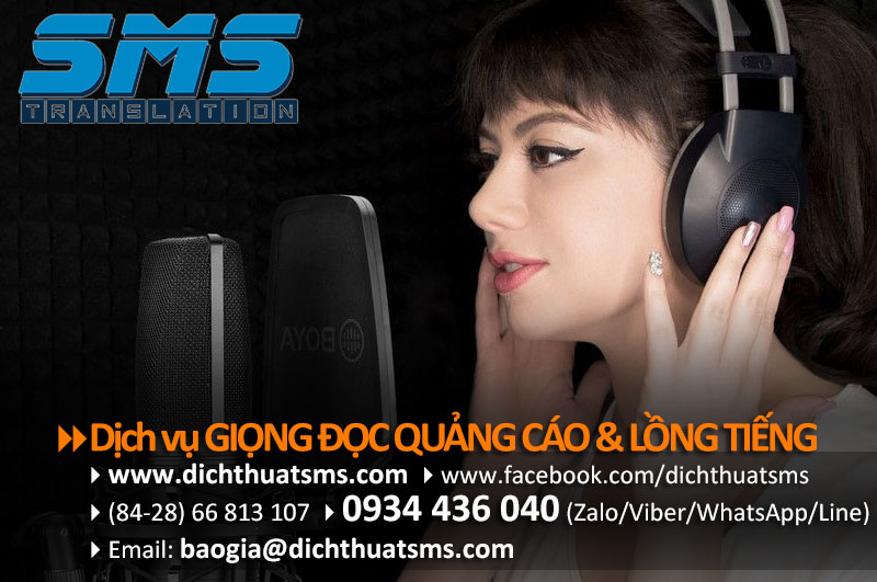 Dịch vụ cung cấp giọng đọc quảng cáo voice over, lồng tiếng video clip, đọc lời bình phim doanh nghiệp