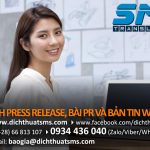 Dịch thuật thông cáo báo chí, bài PR, tin tức website nói riêng và dịch tài liệu marketing nói chung là một dịch vụ chuyên nghiệp và thường xuyên được yêu cầu của chúng tôi.