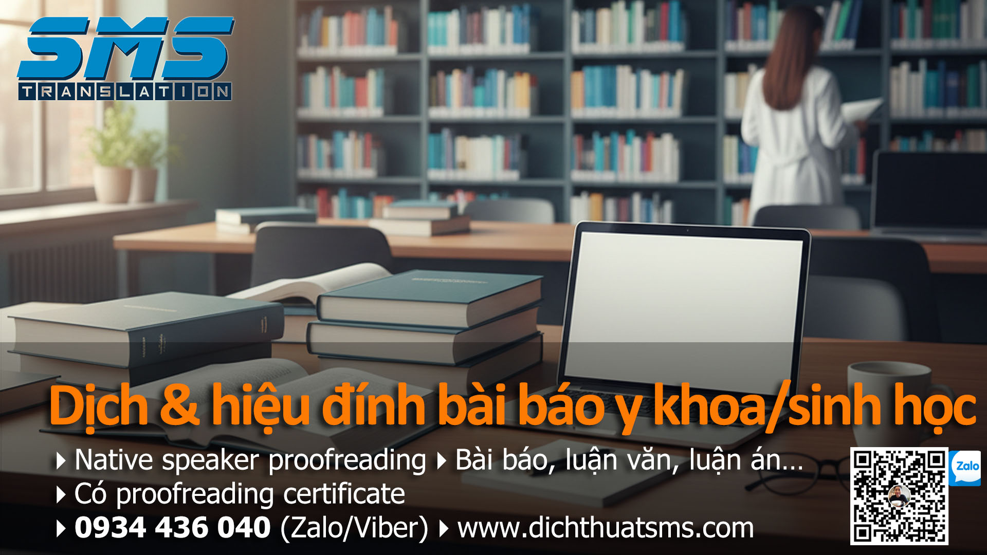 📚 Dịch Thuật SMS tự hào mang đến dịch vụ Dịch thuật và Hiệu đính bài báo y khoa và sinh học chuyên nghiệp! Với hơn 10 năm kinh nghiệm, chúng tôi chuyên DỊCH TIẾNG ANH CHUYÊN NGÀNH Y DƯỢC, bao gồm dịch từ tiếng Việt sang Anh (và ngược lại), đảm bảo:
