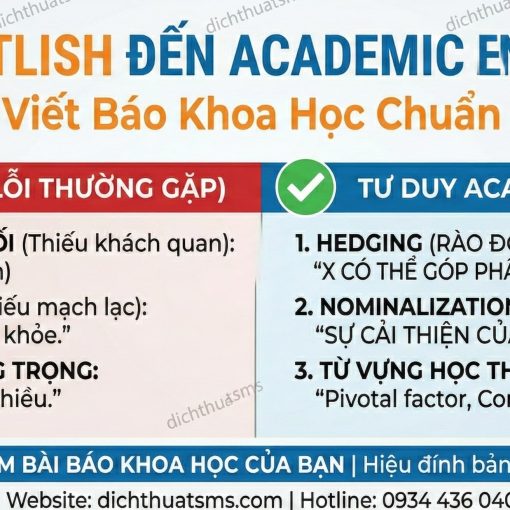 Cách dùng ngôn ngữ thận trọng (Hedging) trong luận văn và bài báo khoa học