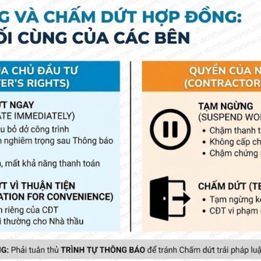 Tạm ngừng và Chấm dứt Hợp đồng FIDIC: Vũ khí cuối cùng của các bên