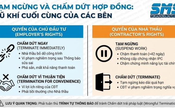 Tạm ngừng và Chấm dứt Hợp đồng FIDIC: Vũ khí cuối cùng của các bên
