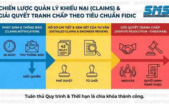 Trong bài viết dưới đây, chúng ta sẽ đi sâu vào phân tích quy trình khiếu nại (Claims) – bước khởi đầu của mọi tranh chấp, và vai trò sống còn của việc tuân thủ các mốc thời gian (Time-bar) trong hợp đồng FIDIC 1999 và những cập nhật mang tính cách mạng trong phiên bản 2017.