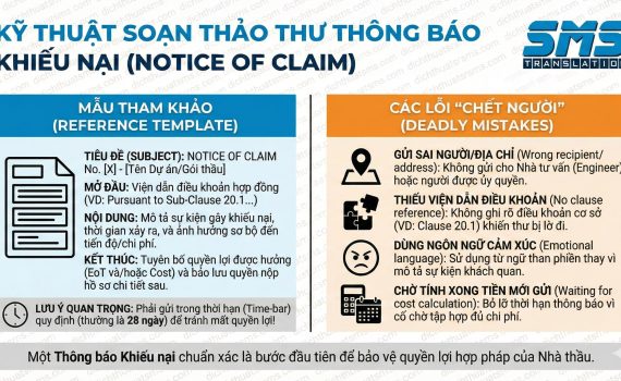 Soạn Thông báo Khiếu nại theo FIDIC: Mẫu tham khảo và các lỗi "chết người"