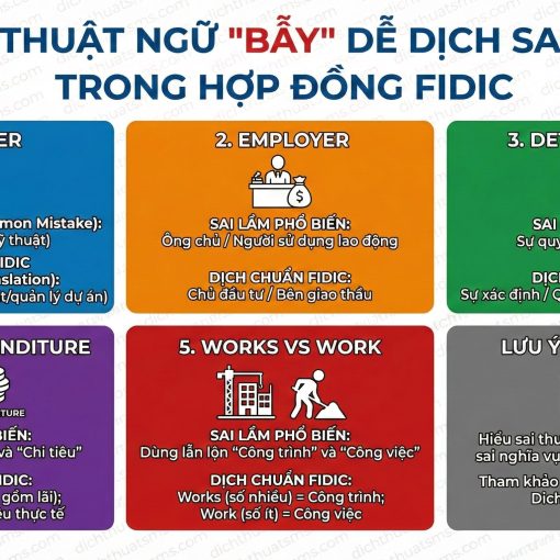 5 thuật ngữ "bẫy" dễ dịch sai nhất trong Hợp đồng FIDIC