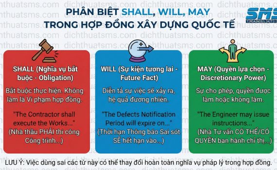 Phân biệt "Shall", "Will", "May" trong ngôn ngữ hợp đồng FIDIC