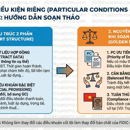 Cấu trúc "Particular Conditions" (Điều kiện riêng): Hướng dẫn soạn thảo phần bổ sung cho FIDIC