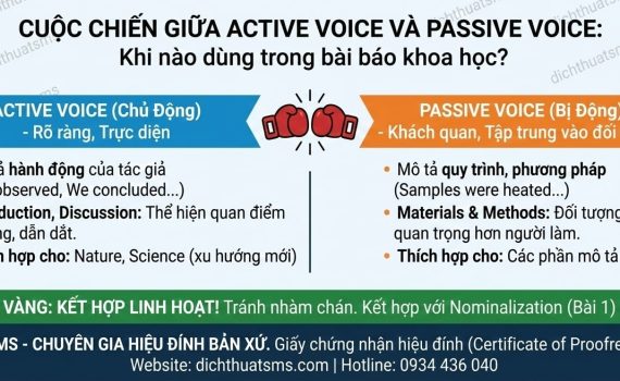 Active vs. Passive Voice: Quy Tắc Vàng Về Ngữ Pháp Khi Viết Bài Báo Khoa Học
