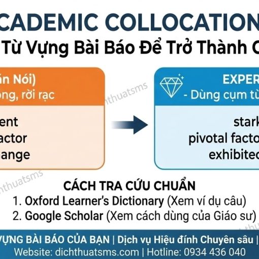 Academic Collocations: Nâng Cấp Từ Vựng Tiếng Anh Học Thuật Để Tránh Lỗi Amateur