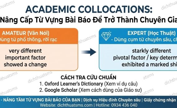 Academic Collocations: Nâng Cấp Từ Vựng Tiếng Anh Học Thuật Để Tránh Lỗi Amateur