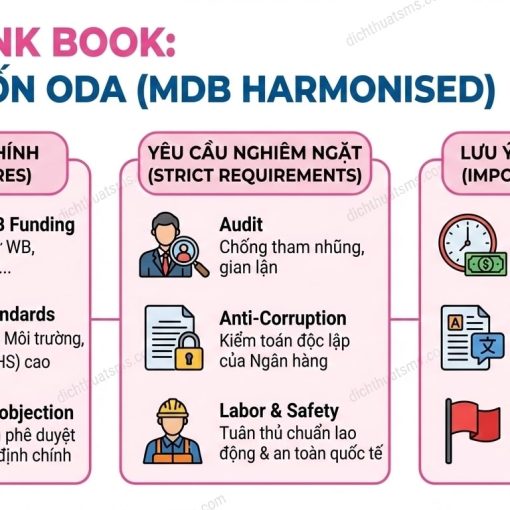 Dự án vốn ODA (WB, ADB, JICA) tại Việt Nam: Tại sao bắt buộc dùng Pink Book?