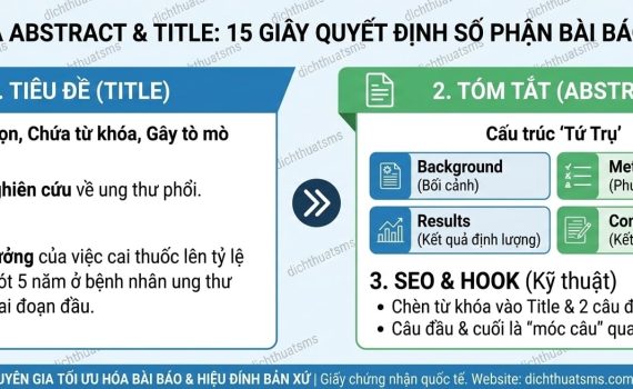 TỐI ƯU HÓA "ABSTRACT" VÀ "TITLE": 15 GIÂY ĐỊNH ĐOẠT SỐ PHẬN BÀI BÁO KHOA HỌC