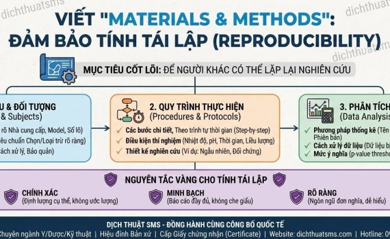 "MATERIALS AND METHODS": VIẾT SAO CHO NGƯỜI KHÁC CÓ THỂ LẶP LẠI (REPRODUCIBILITY)?