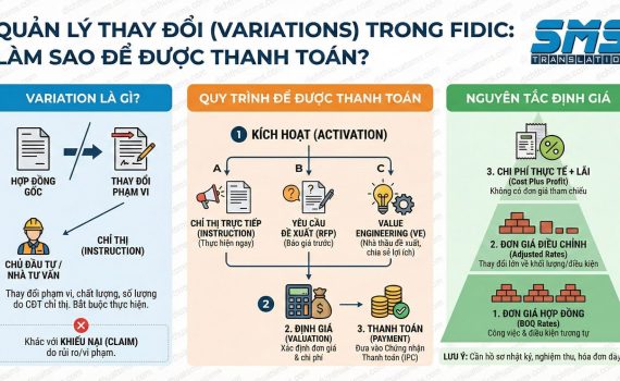 Quản lý thay đổi (Variations) trong FIDIC: Làm sao để được thanh toán cho các công việc phát sinh?
