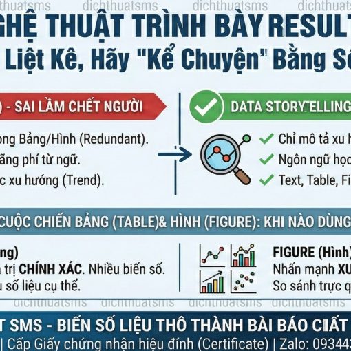 "RESULTS": TRÌNH BÀY SỐ LIỆU THÔNG MINH VÀ CÁCH VIẾT CHÚ THÍCH BẢNG BIỂU (CAPTIONS)