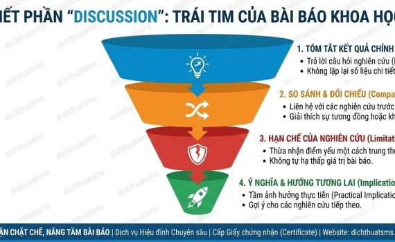 "DISCUSSION": NGHỆ THUẬT BIỆN LUẬN, SO SÁNH VĂN LIỆU VÀ CÁCH KHẲNG ĐỊNH GIÁ TRỊ NGHIÊN CỨU