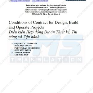 FIDIC GOLD BOOK 2008 song ngu Anh Viet