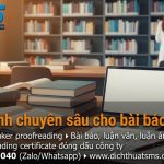 Dịch vụ hiệu đính bài báo, luận văn tiếng Anh tại Dịch Thuật SMS
