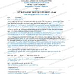 Mẫu hợp đồng cho thuê xe ô tô theo ngày tiếng Anh