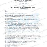 Mẫu hợp đồng sửa chữa công trình tiếng Trung song ngữ Việt Trung