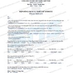 hợp đồng thiết kế website tiếng Trung