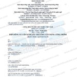hợp đồng tư vấn giám sát thi công tiếng Trung