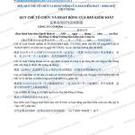 Mẫu Quy chế tổ chức và hoạt động của Ban kiểm soát song ngữ Việt Trung