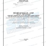 Bộ hồ sơ biểu mẫu HACCP và GMP song ngữ Anh Việt cho hạt điều nhân trắng