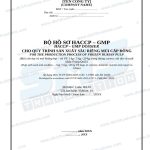 Bộ hồ sơ HACCP-GMP sầu riêng cấp đông song ngữ Anh Việt