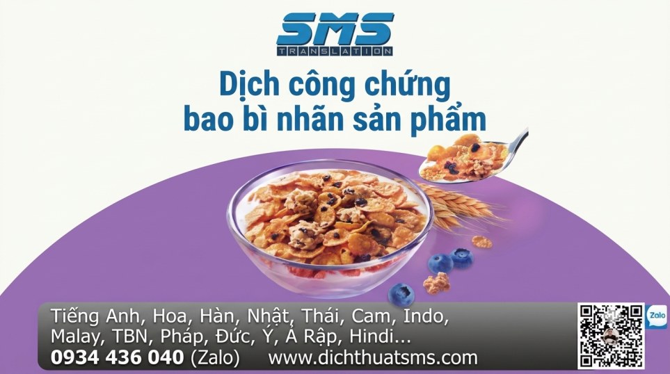 Dịch nhãn phụ hàng nhập khẩu – dịch công chứng bao bì nhãn sản phẩm