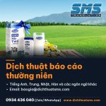 Dịch thuật báo cáo thường niên Vinamilk sang tiếng Anh – Dịch Thuật SMS